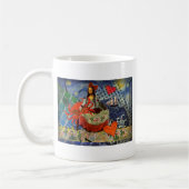Mug Collage Nuit étoilée de Mona Lisa : Surréalisme fa (Gauche)