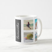 Mug Collage personnalisé de 8 Carrés photo (Devant droit)