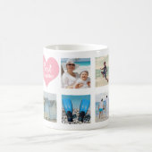 Mug Collage personnalisé de 8 photos de la meilleure f (Centre)