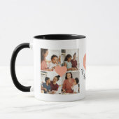 Mug Collage personnalisé de 8 photos Message de maman (Gauche)