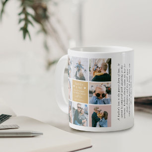 Mug Collage photo adorable 'Papa & Moi' pour la 1ère f