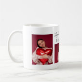 Mug Collage photo Anniversaire de la Saint-Valentin (Gauche)