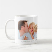 Mug Collage photo blanc deux avec message personnalisé (Gauche)