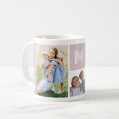 Mug Collage photo Blush Pink Mom (Devant gauche)