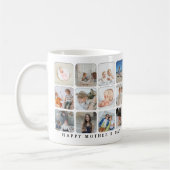 Mug Collage photo branché Cadeau 'Bonne fête des mères (Gauche)