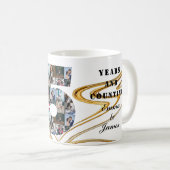 Mug Collage photo Cadeaux de 15 ans par année (Devant droit)