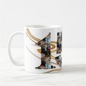 Mug Collage photo Cadeaux de 15 ans par année (Gauche)
