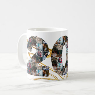 Mug Collage photo Cadeaux de 20 ans par année