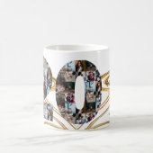 Mug Collage photo Cadeaux de 20 ans par année (Centre)