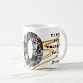 Mug Collage photo Cadeaux de 30 ans par année (Devant droit)