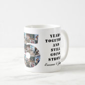 Mug Collage photo Cadeaux du 25e anniversaire par anné (Devant droit)