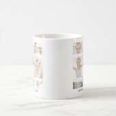 Mug Collage photo classique avec monogramme et nom (Centre)