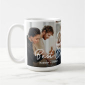 Mug Collage photo Couple 3 moderne Meilleur Couple Jam (Gauche)