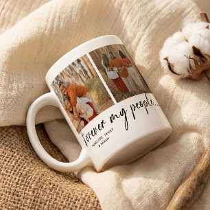 Mug Collage photo d'amitié 'Pour toujours mes gens '