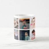 Mug Collage photo de bébé de la famille personnalisée (Centre)