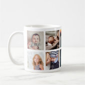 Mug Collage photo de bébé de la famille personnalisée (Gauche)