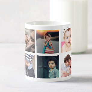 Mug Collage photo de bébé de la famille personnalisée
