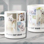 Mug Collage photo de Best Cat Mom 8<br><div class="desc">Personnalisé Meilleur Chat Maman Ever 8 Photo Collage Café Mug. Célébrez l'amour et la joie d'être mère de chat avec cette tasse personnalisée, conçue pour présenter ses souvenirs de félins préférés. Doté d'un collage de huit photos—parfait pour des photos adorables de ses chats ou des moments d'elle avec ses amis...</div>