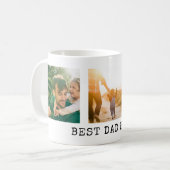 Mug Collage photo de Best Dad Ever (Devant gauche)