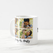 Mug Collage photo de chat Empreinte de patte Cute Meow (Devant gauche)