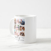 Mug Collage photo de famille joyeux (Devant gauche)