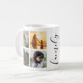 Mug Collage photo de famille moderne (Devant gauche)