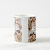 Mug Collage photo de famille moderne | Cadeau Monogram (Centre)