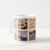 Mug Collage photo de famille personnalisée Rose Gold t (Devant gauche)