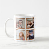 Mug Collage photo de famille personnalisée Rose Gold t (Gauche)