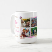 Mug Collage photo de grand-mère de l'amour féminin per (Devant gauche)