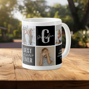 Mug Collage photo de grand-mère moderne