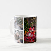 Mug Collage photo de la famille Joyeux Noël (Devant gauche)
