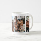 Mug Collage photo de la fille de cheval équestre perso (Devant droit)