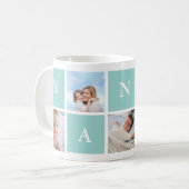 Mug Collage photo de la grand-mère nounou 5 (Devant gauche)