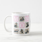 Mug Collage photo de la meilleure maman du monde (Gauche)