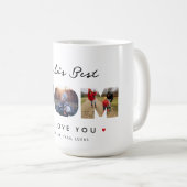 Mug Collage photo de la meilleure maman du monde 3 (Devant droit)
