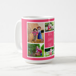 Mug Collage photo de la meilleure soeur jamais rose