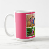 Mug Collage photo de la meilleure soeur jamais rose (Gauche)
