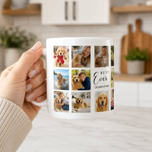 Mug Collage photo de la mère d'un chien Golden Retriev