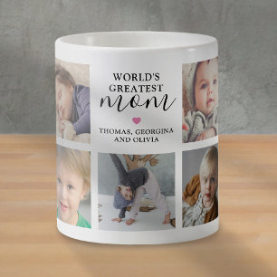 Mug Collage photo de la plus grande maman du monde