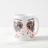 Mug Collage photo de l'anniversaire de mariage personn (Devant droit)