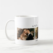 Mug Collage photo de l'anniversaire personnalisé (Gauche)