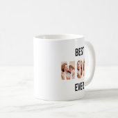 Mug Collage photo de maman découpé Anniversaire fête d (Devant droit)