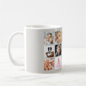 Mug Collage photo de maman gris (Gauche)