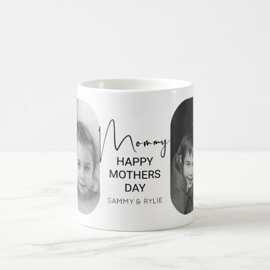 Mug Collage photo de maman moderne (Centre)
