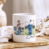 Mug Collage photo de meilleur père jamais script