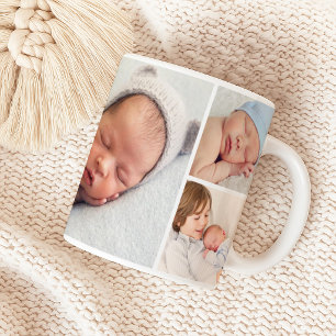 Mug Collage photo de nouveau-né garçon