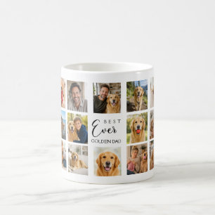 Mug Collage photo de papa père chien Retriever doré