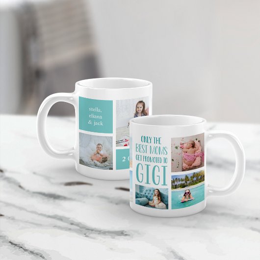 Mug Collage photo de Petits Enfants Gigi