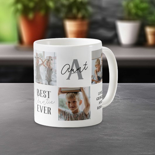 Mug Collage Photo de Tante Moderne